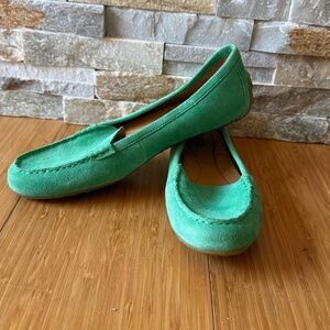 Børn Axona Mint Suede Driving Shoes — Size 8.5